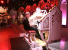 Seated at the Thursford 3/19 Wurlitzer